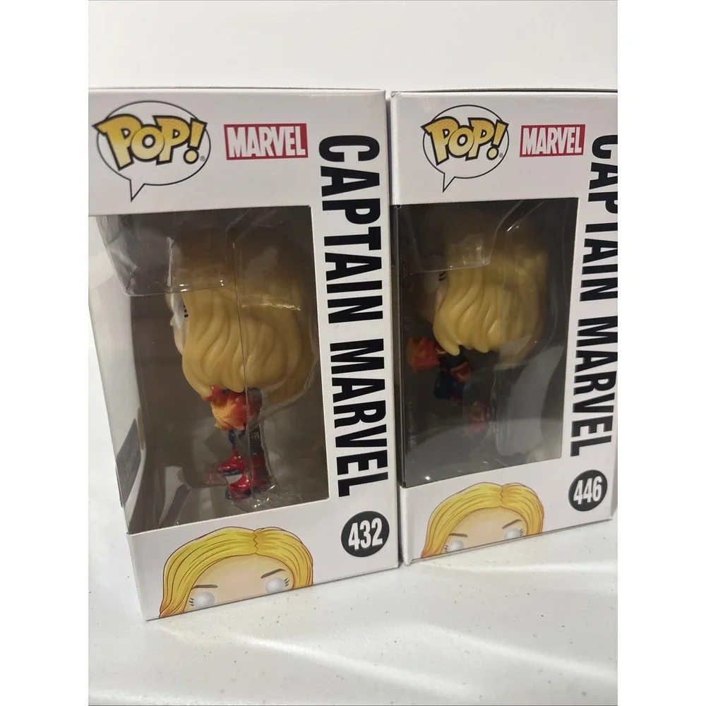 Funko Pop! Pair Captain Marvel #432 & #446 Exclusive Collector Corps
